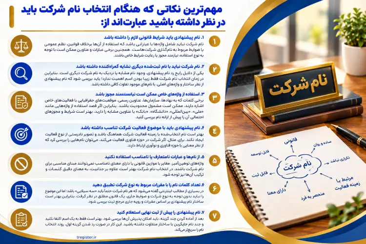 مهم‌ترین نکاتی که هنگام انتخاب نام شرکت باید در نظر داشته باشید 