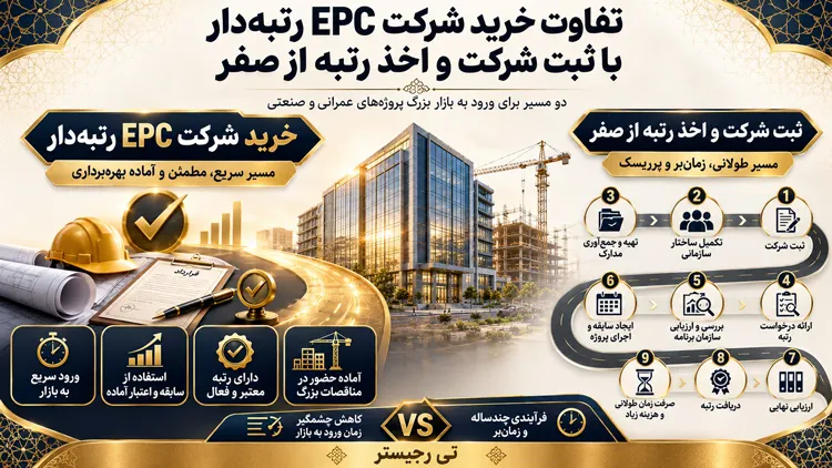 تفاوت خرید شرکت EPC رتبه دار