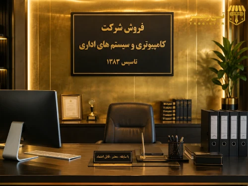 فروش شرکت کامپیوتری و سیستم های اداری تاسیس 1383