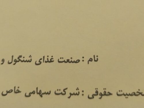 صنعت غذایی شنگول و منگول