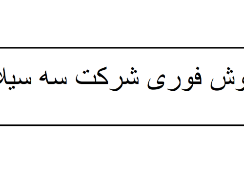 شرکت آماده ثبت شده سال 1401 با پایین ترین قیمت _ 3 سیلابی
