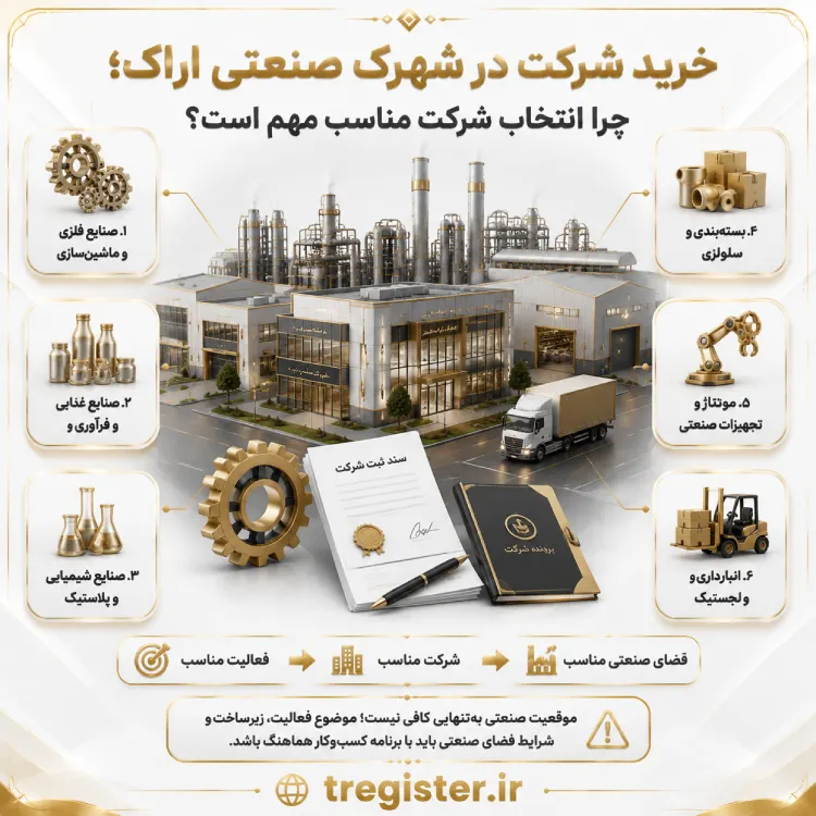 چرا خرید شرکت در شهرک صنعتی اراک انتخاب مهمی است؟