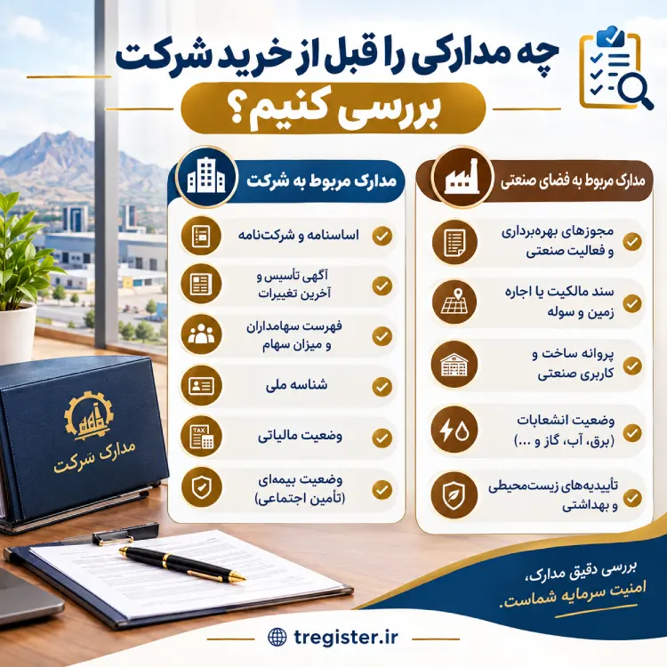 چه مدارکی را قبل از خرید شرکت بررسی کنیم؟