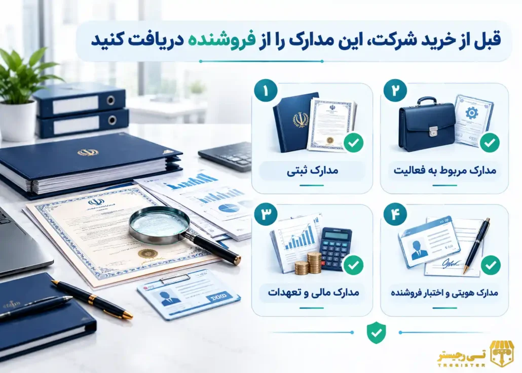 قبل از خرید شرکت، این مدارک را از فروشنده دریافت کنید