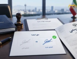 نحوه تغییر دارندگان حق امضا در روزنامه رسمی