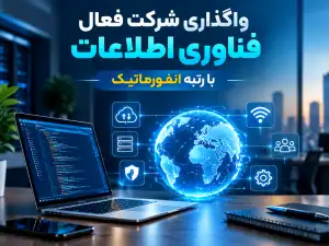 واگذاری شرکت فعال فناوری اطلاعات با رتبه انفورماتیک با سرمایه ثبتی ۲۱ میلیارد